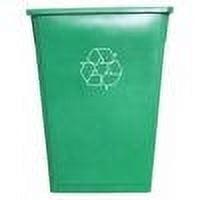 Green 23 Gallon Rectangular Plastic Recycling Bin