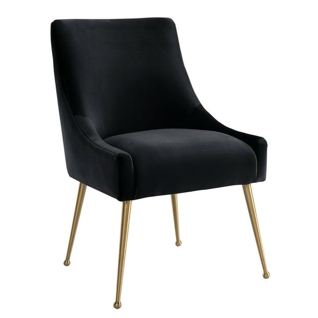 Beatrix 19'' H Velvet Upholstered Metal Parsons Chair