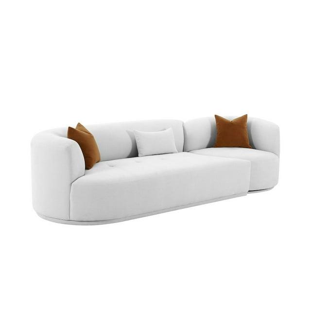 Fickle Boucle 2-Piece Modular RAF Sofa