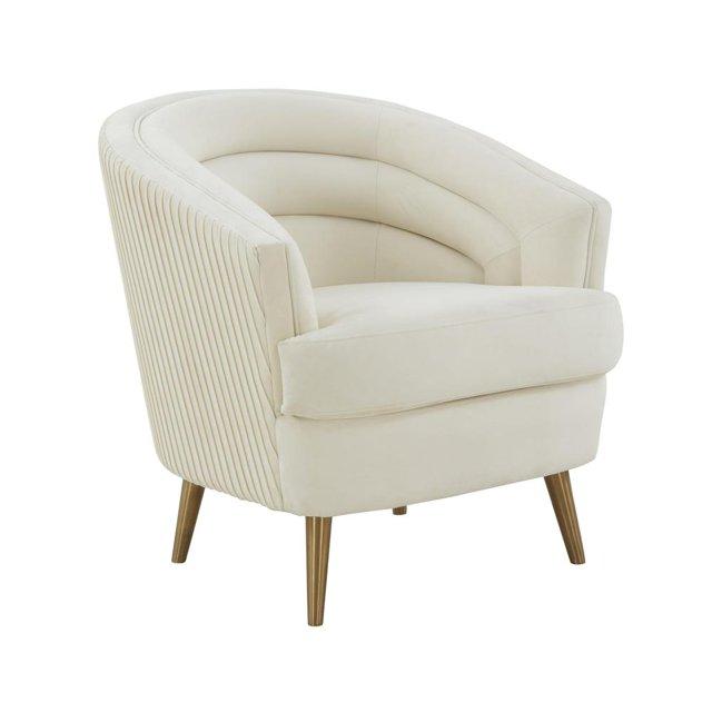 TOV Furniture Velvet Barrel Chair