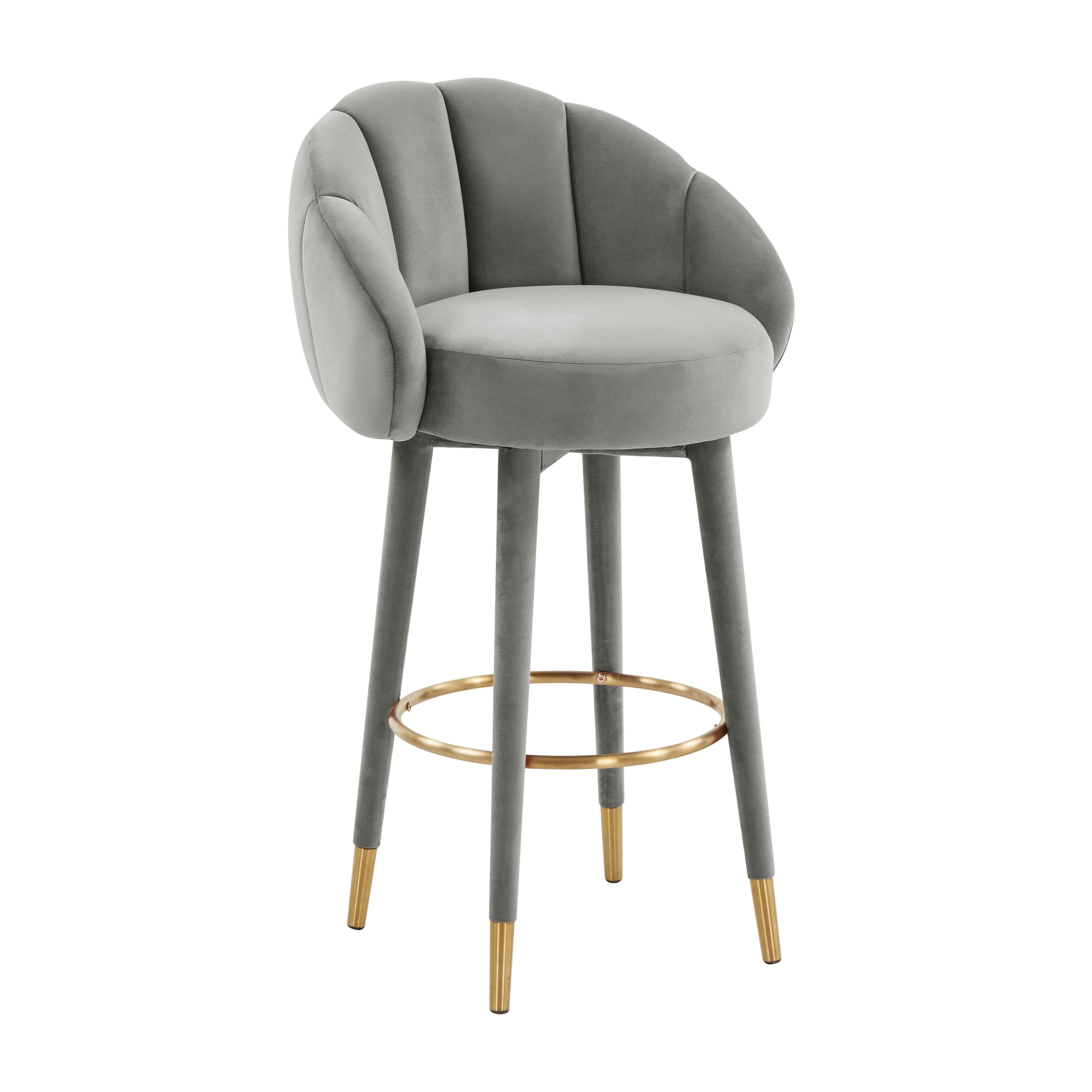 Myla Salmon Swivel Counter Stool