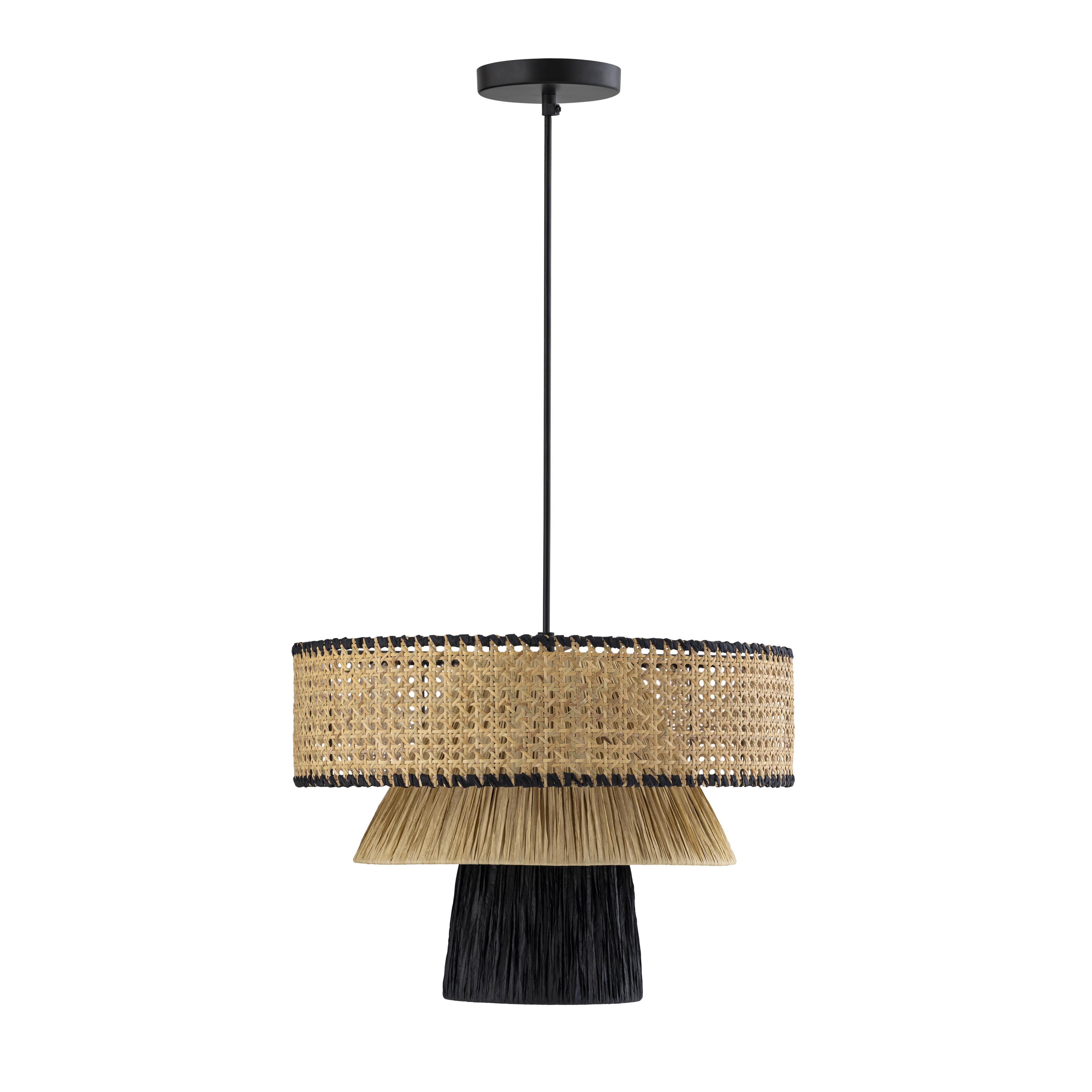 Black and Brown LED Indoor/Outdoor Pendant Light