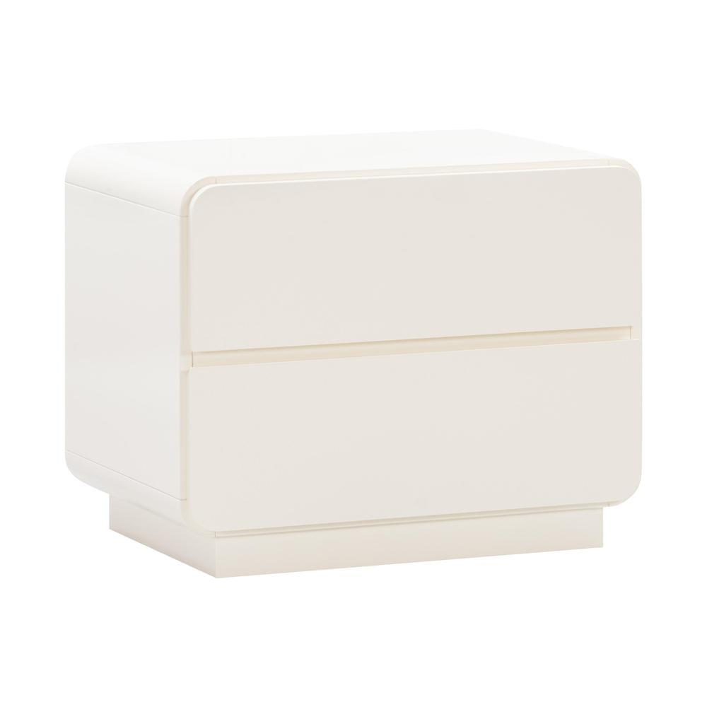 Sagura Nightstand Cream 28"W x 19"D x 22.2"H