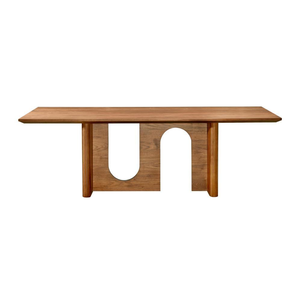 Satra Walnut Rectangular Dining Table for Eight