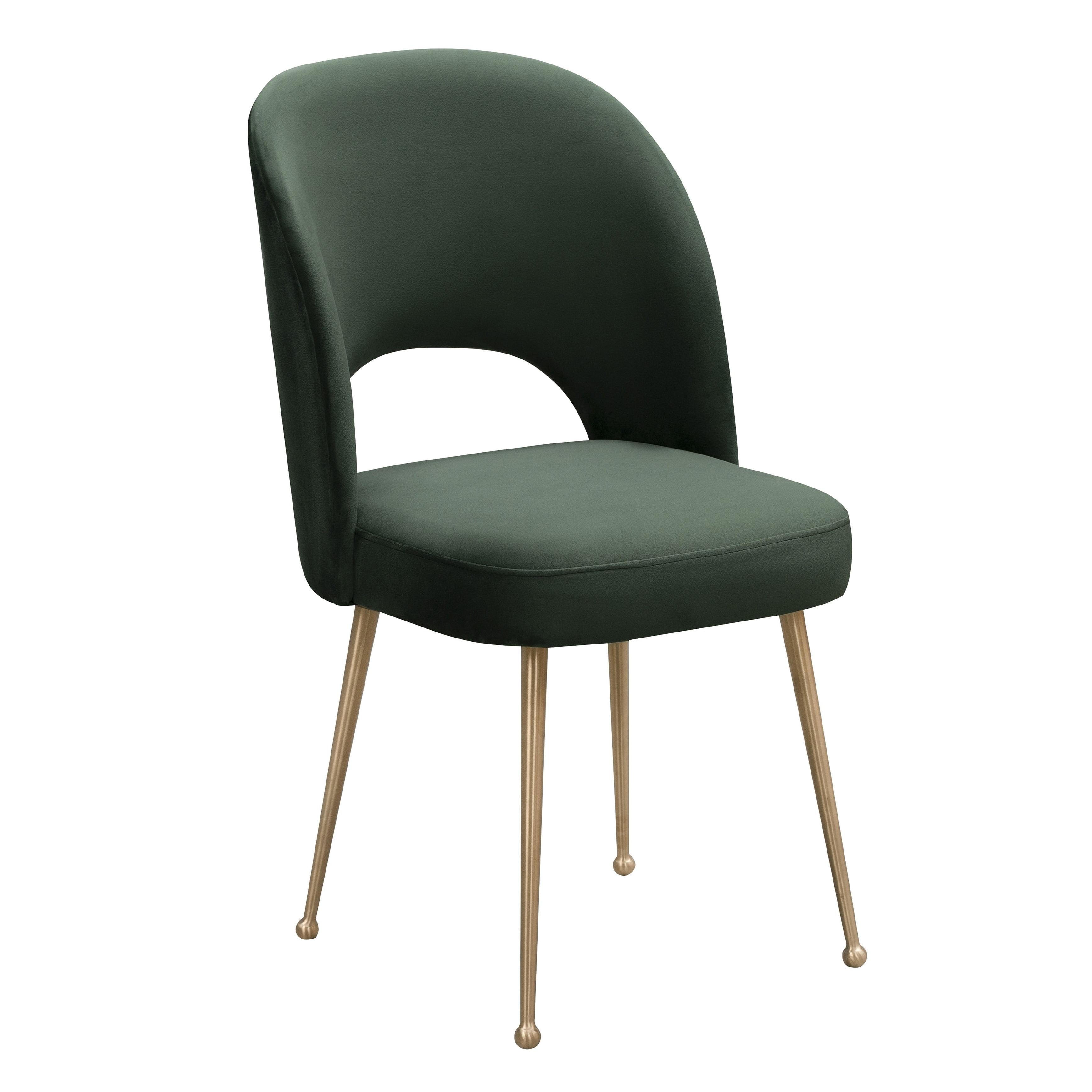 Swell Velvet Metal Side Chair