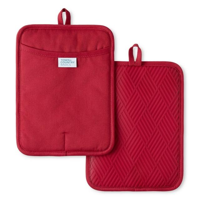Town & Country Living Town & Country Living Basket Weave Potholder Set (Set of 2)