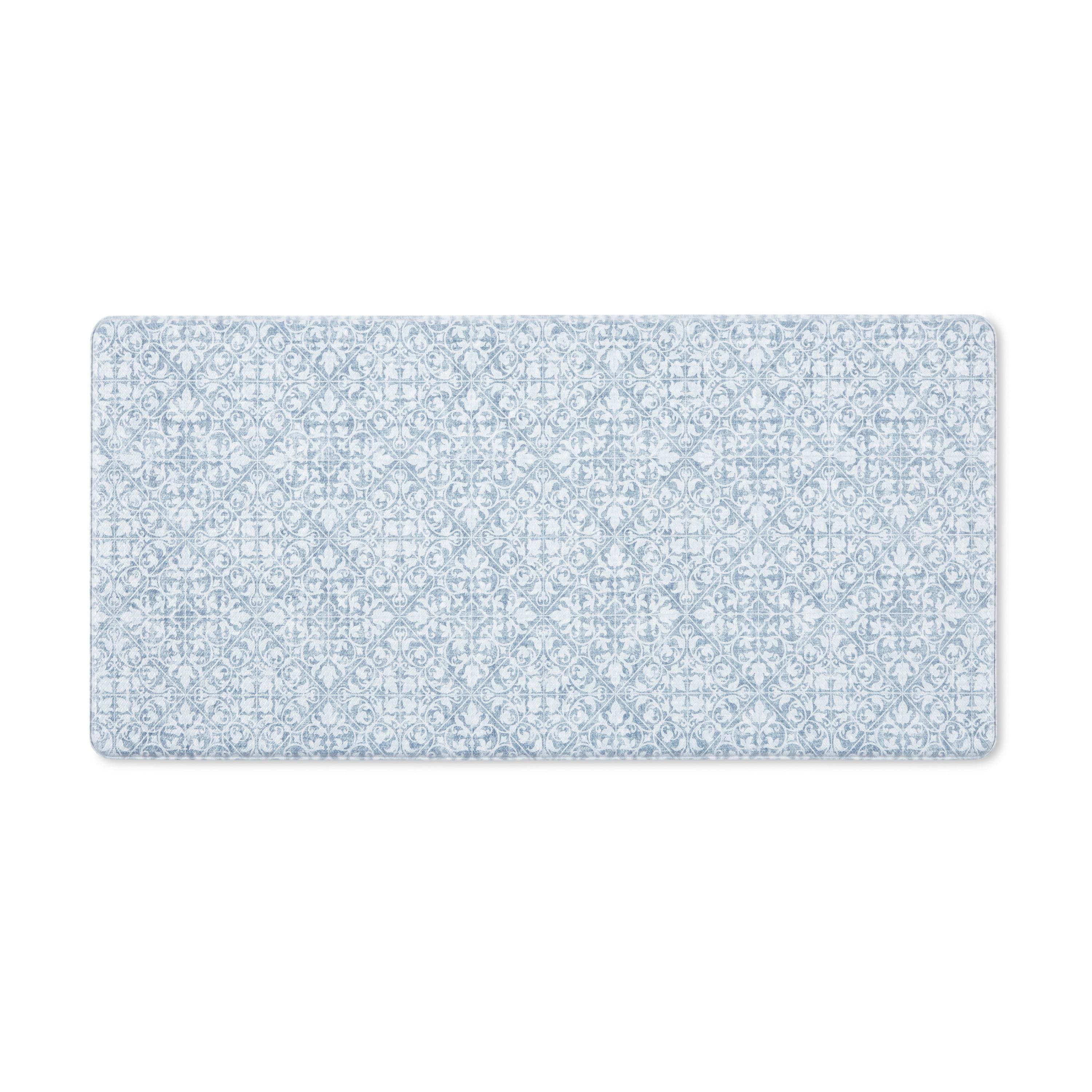 Town & Country Living TOWN & COUNTRY BASICS Comfort Plus Non-Slip Backing Vintage Medallion Tile Anti Fatigue Comfort Mat