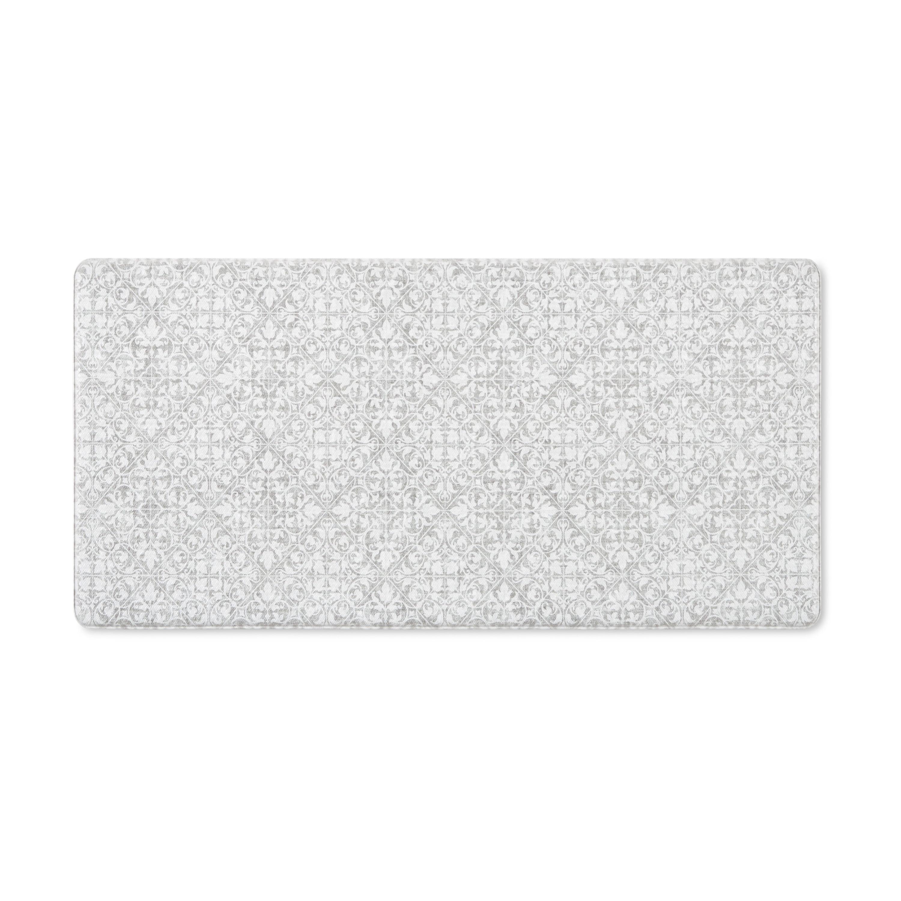 Town & Country Living TOWN & COUNTRY BASICS Comfort Plus Non-Slip Backing Vintage Medallion Tile Anti Fatigue Comfort Mat