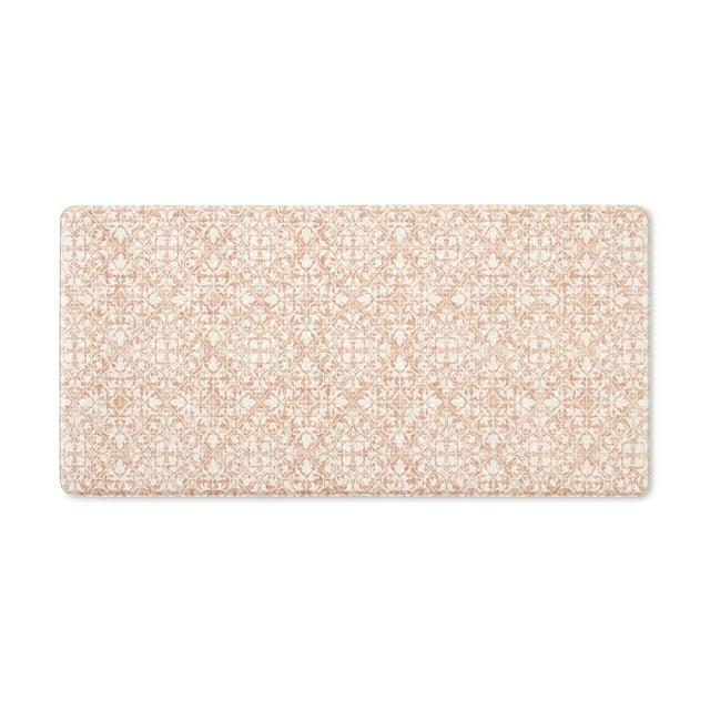 Town & Country Living TOWN & COUNTRY BASICS Comfort Plus Non-Slip Backing Vintage Medallion Tile Anti Fatigue Comfort Mat