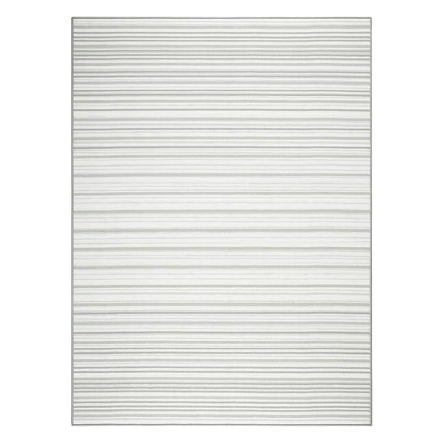 Town & Country Basics Layne Everwash Non-Slip Backing Area Rug Silver/Gray