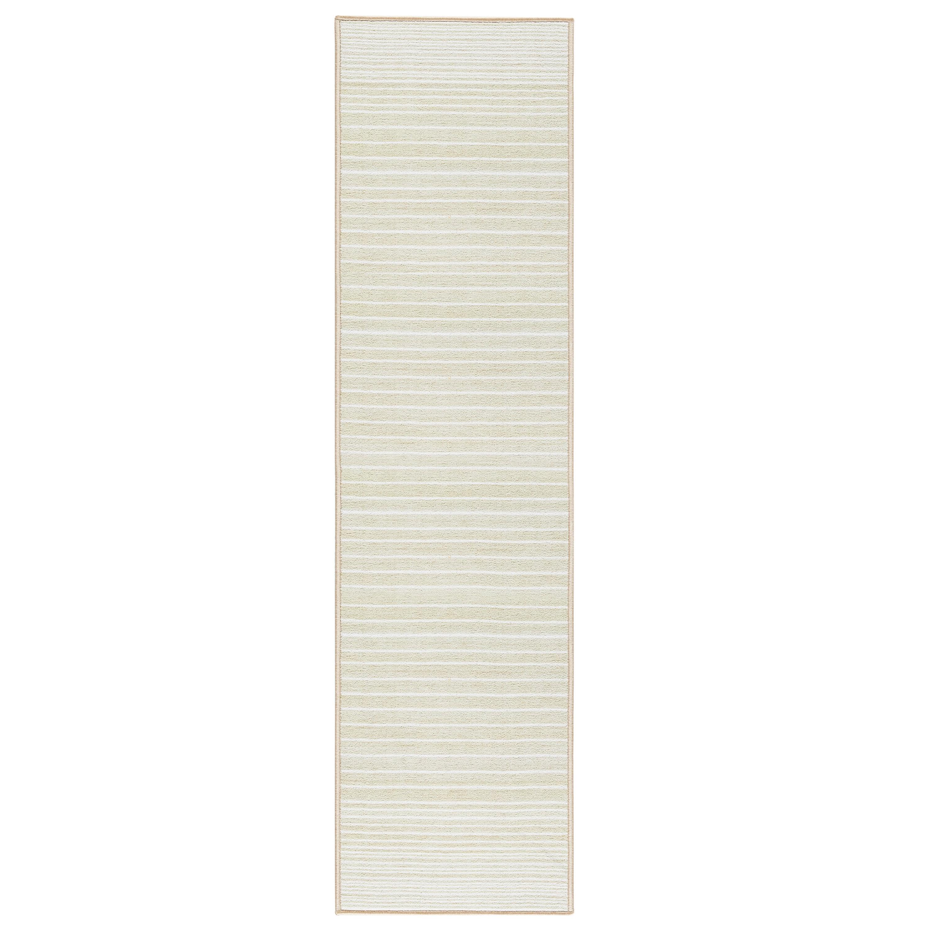 Town & Country Basic Layne Everwash Non-Slip Backing Area Rug Cream/Beige