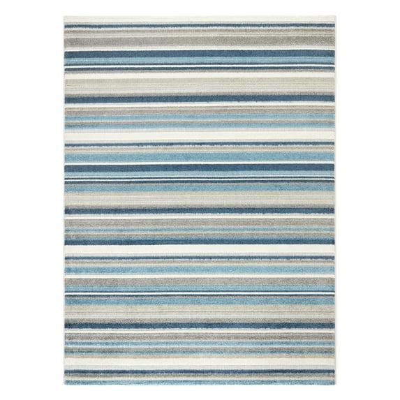 TOWN & COUNTRY EVERYDAY Rio Multicolor Stripe Outdoor Rug Blue/Multi