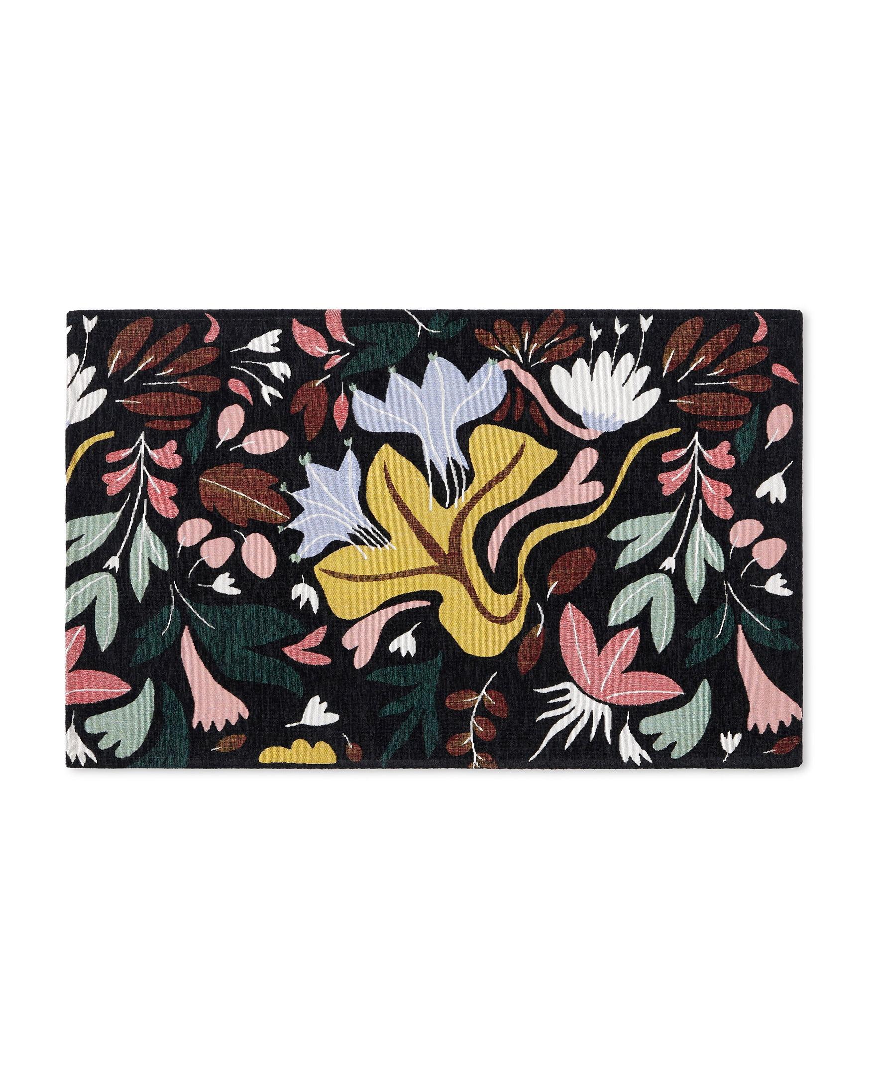 Town & Country Living Town & Country Living Livie Floral Drip Everwash Washable Multi-Use Non-Slip Backing Decorative Rug
