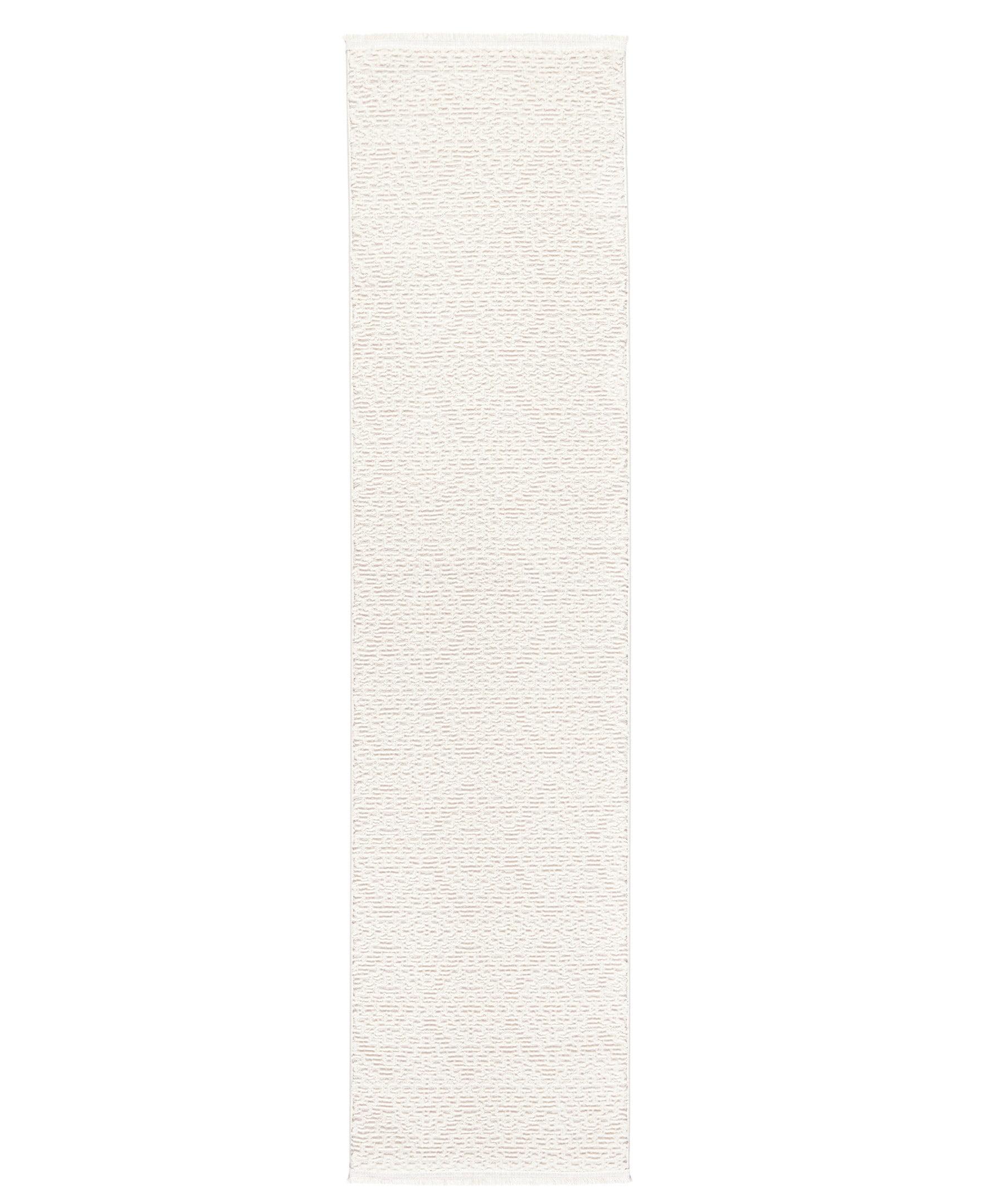 TOWN & COUNTRY LUXE Tretta Modern Geo Area Rug with Plush High-Low Texture, Ivory