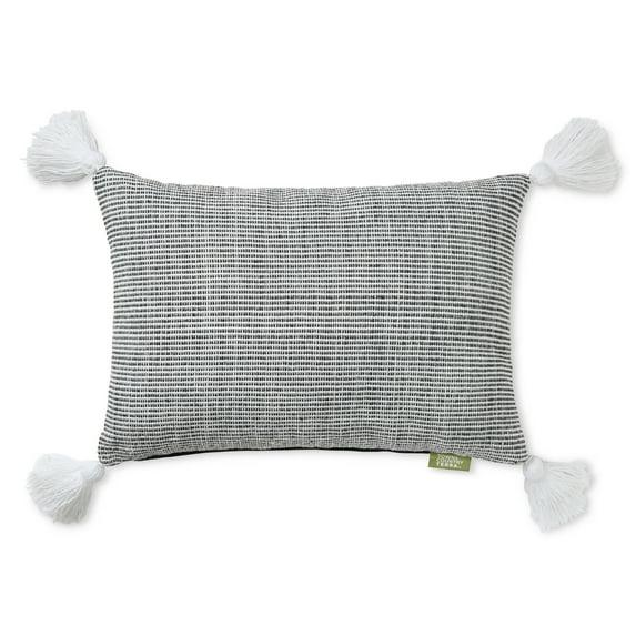 Town & Country Living TOWN & COUNTRY TERRA Alara Ribbed Texture Indoor Outdoor Decorative Pillow 20"x20"