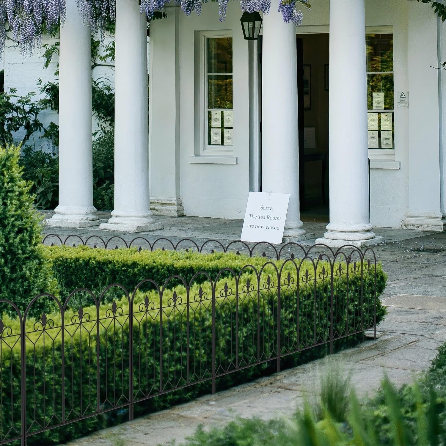 TQ 31.5"H 24"W Fence Panel Decorative Metal Fence Panel(5 PCS)