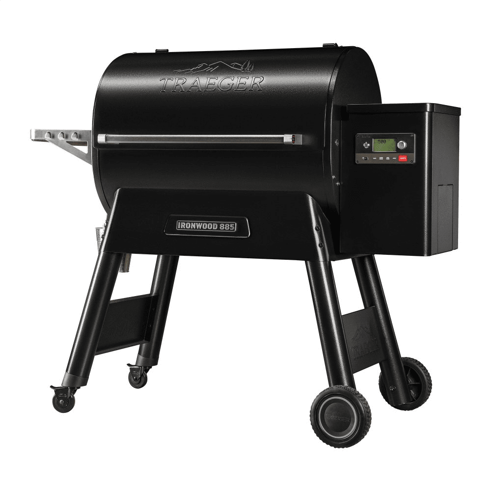 Ironwood 885 Smart Black Pellet Grill with Super Smoke Mode