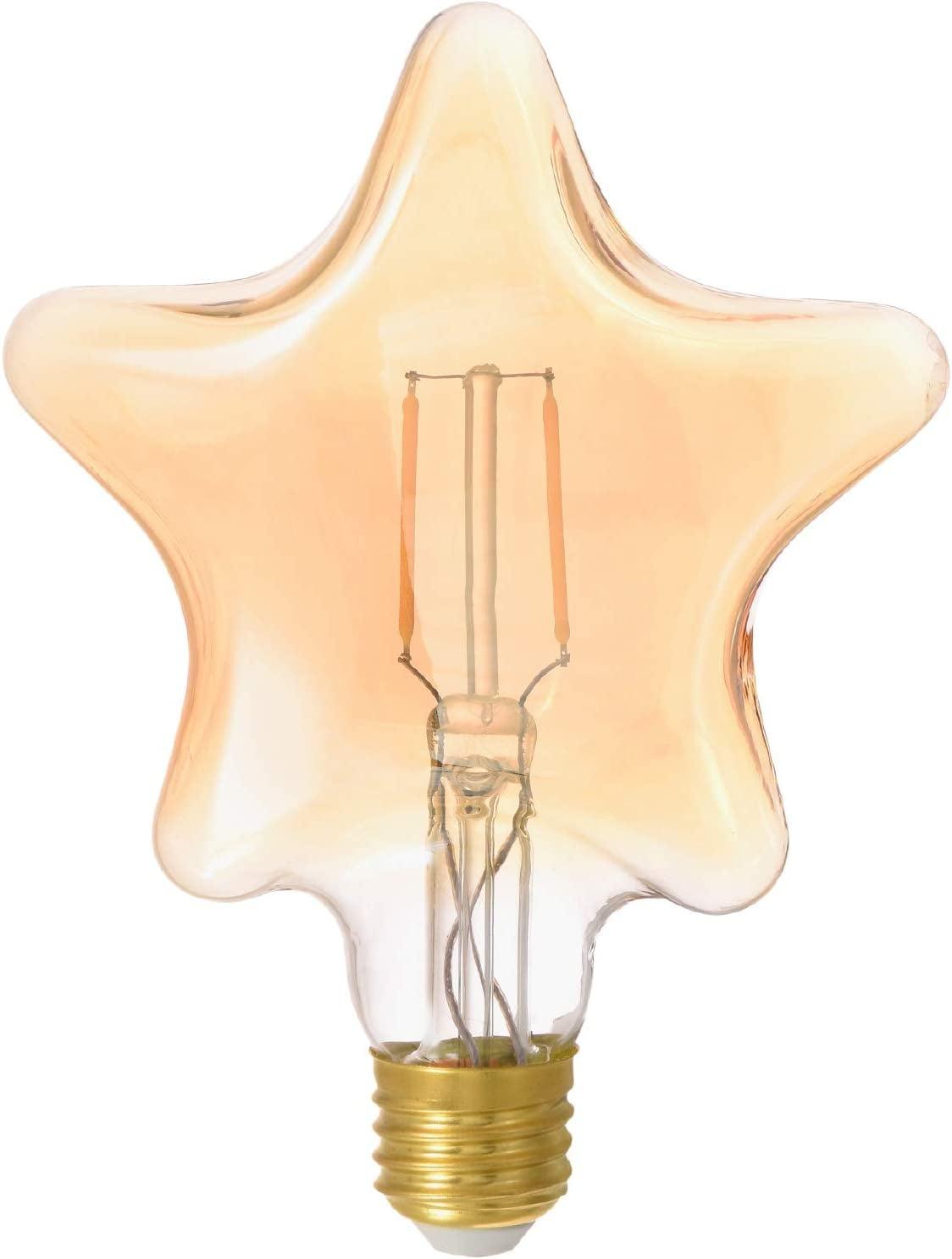 SYLVANIA LED Vintage Star Shaped Light Bulb, 2175K Amber Glow, 1 pack