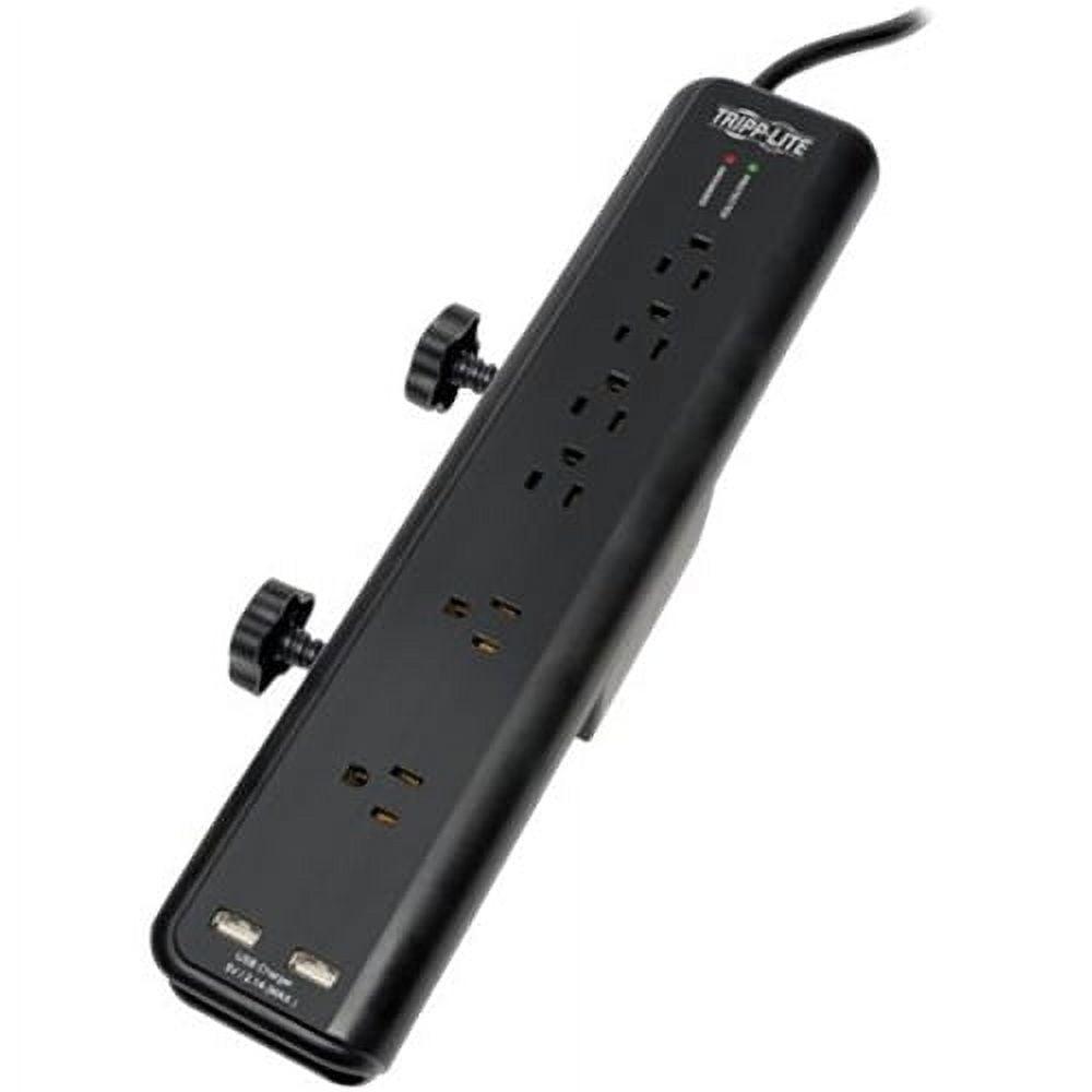 Tripp Lite 6-Outlet Surge Protector with Clamps and 2 USB Ports