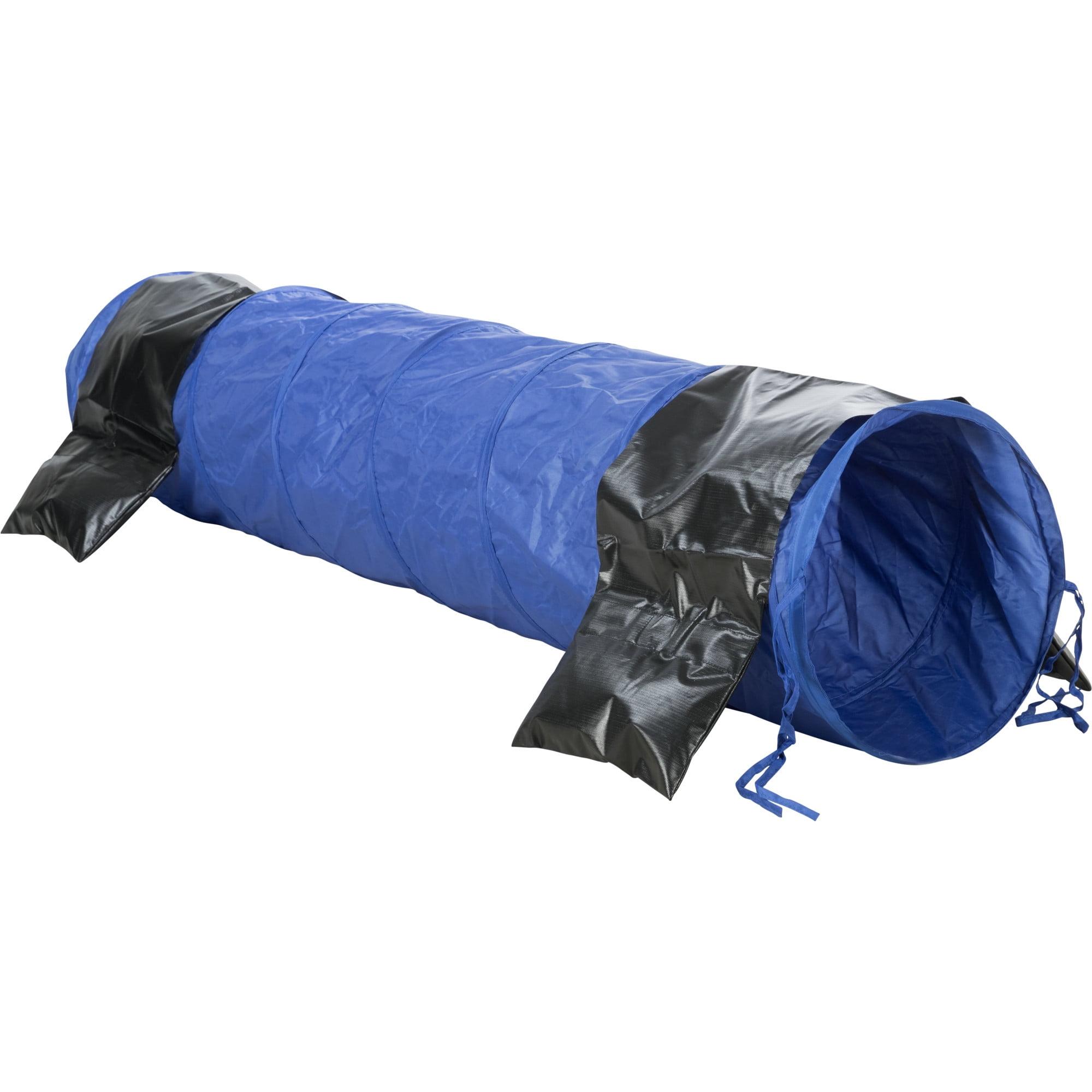 Blue and Black 6.5-ft Dog Agility Training Tunnel