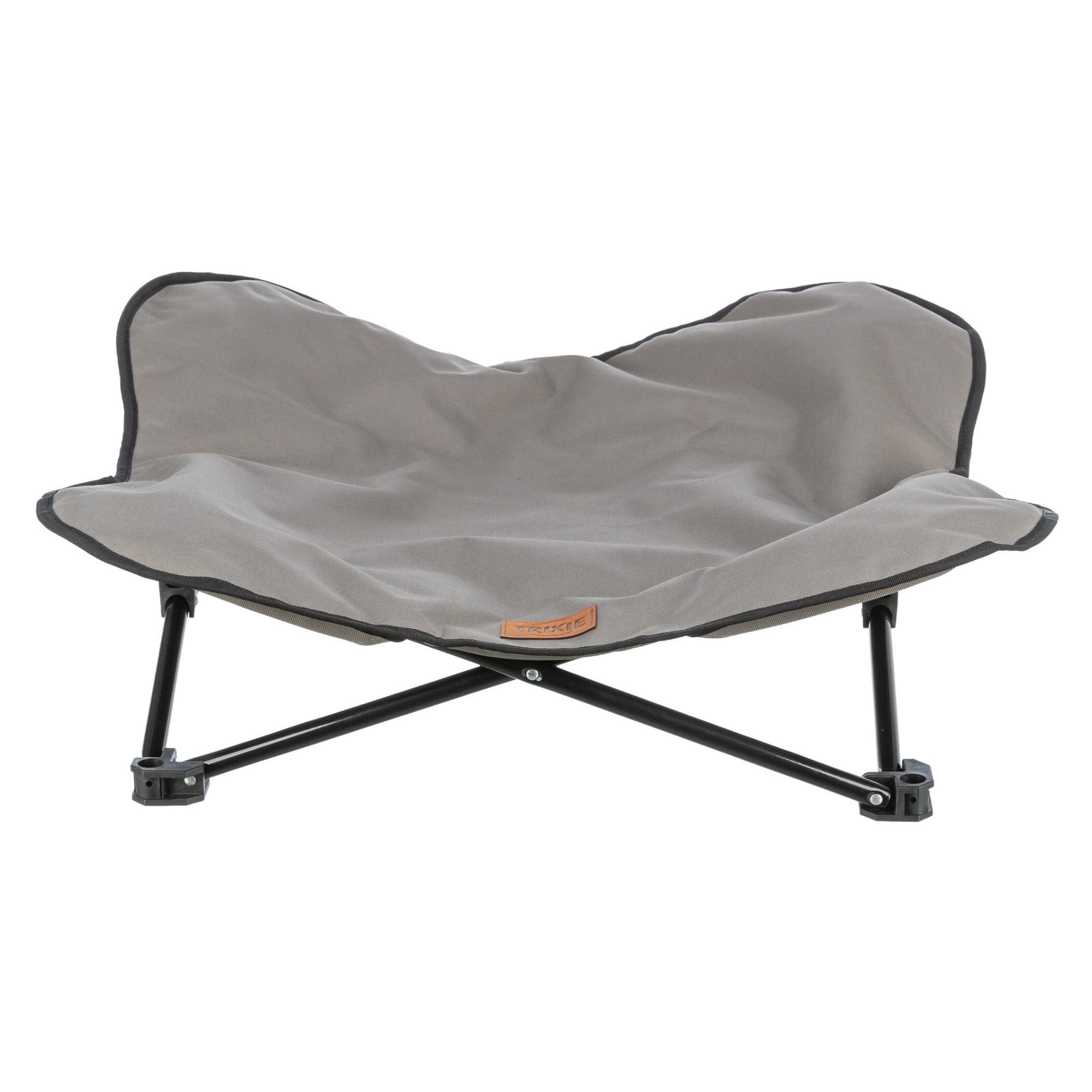 TRIXIE TRIXIE Camping Cot for Dogs, Elevated Dog Bed, Folding Padded Pet Bed, Raised Travel Lounger for Dogs