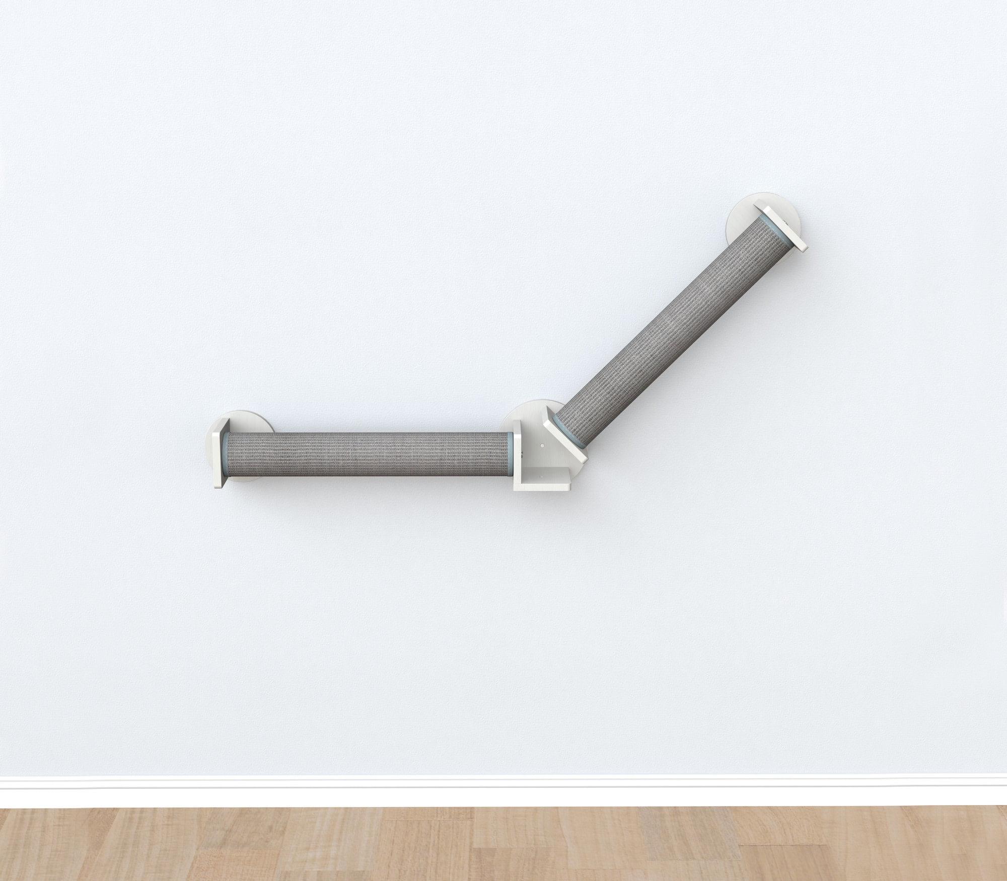 TRIXIE Wall Set 4, Indoor Wall Mounted Cat Scratching Posts for Elevated Fun, Lounger, Scratcher, Perch