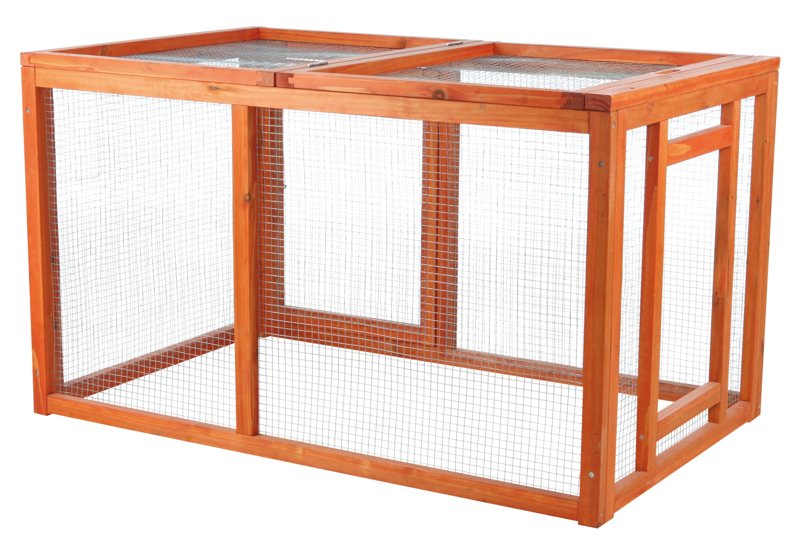 TRIXIE TRIXIE Chicken Outdoor Run with Covered Top, Extension for TRIXIE Chicken Coops