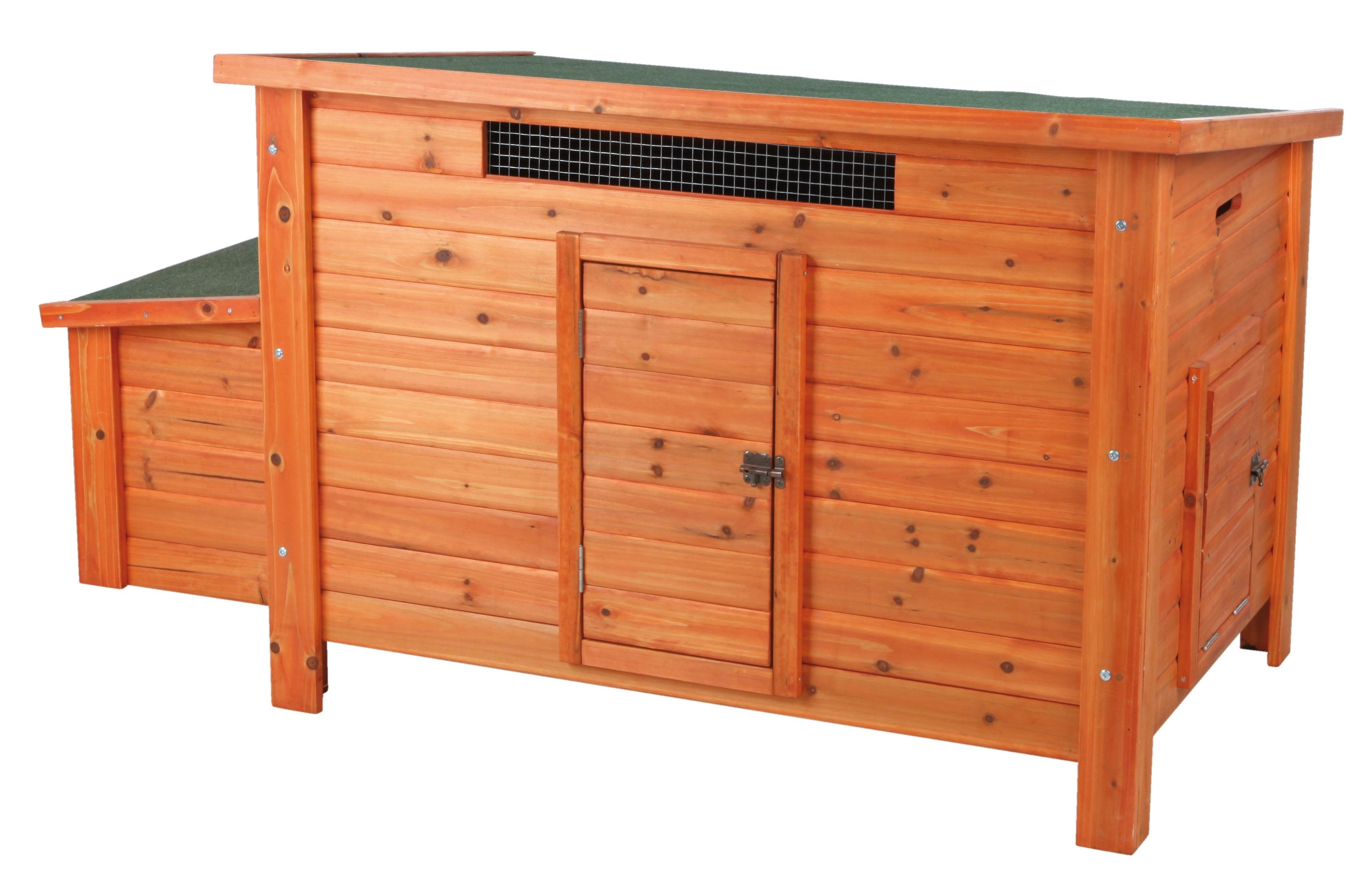 TRIXIE TRIXIE Chicken Coop with Nesting Box, up to 2 Chickens (Standard Size) or 4 Bantams
