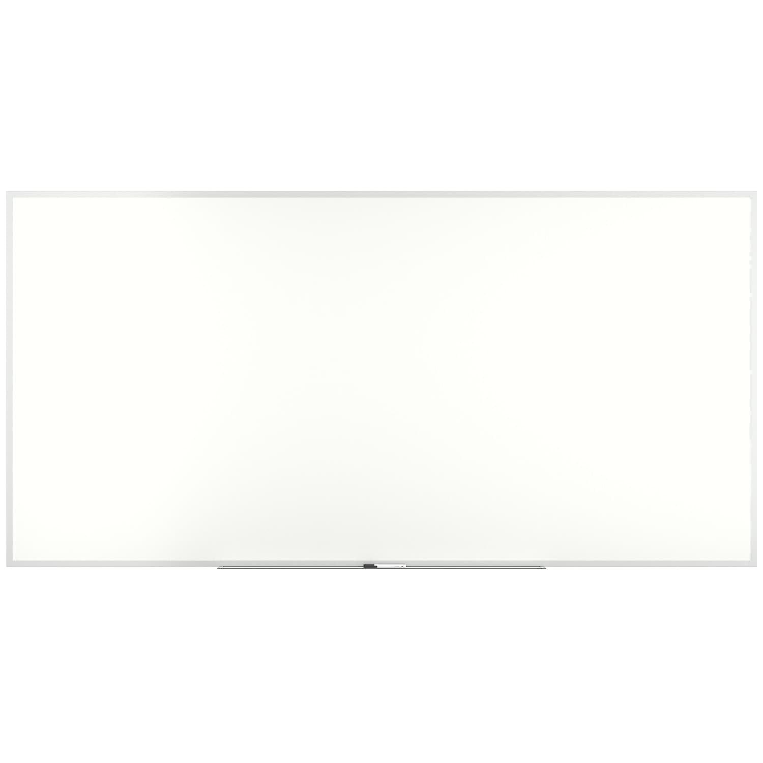 Large White Melamine Dry Erase Board with Aluminum Frame