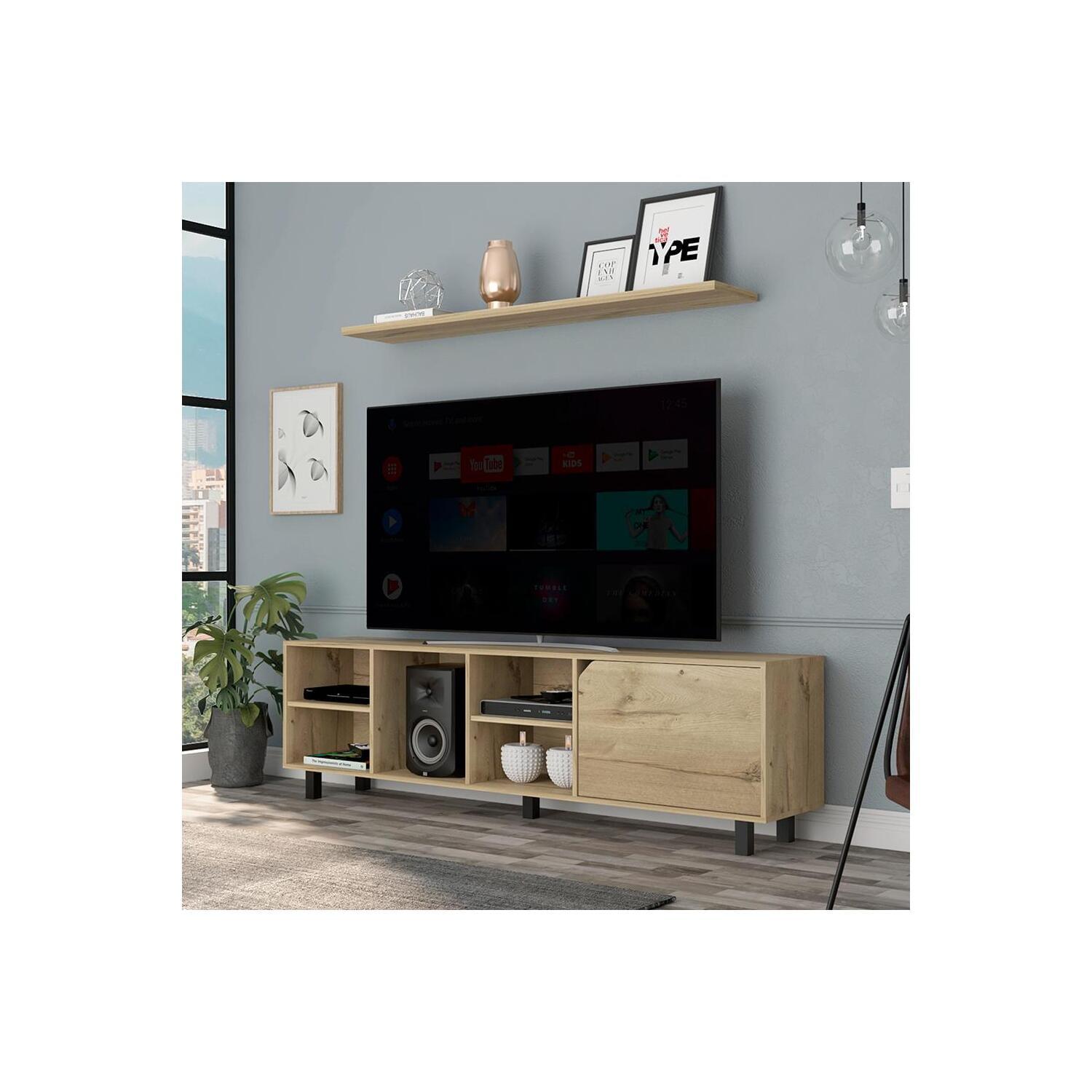 TREEVOL FURNITURE Tv Stand For Tv?S Up 70" Estocolmo