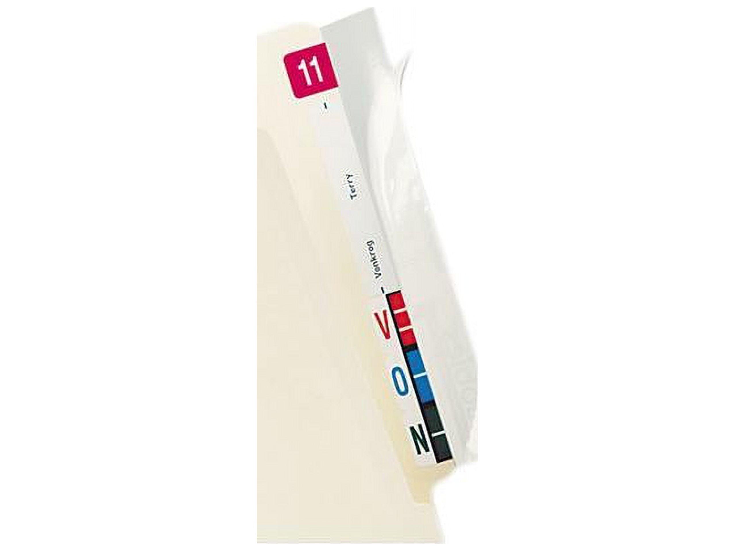 Clear Self-Adhesive Wear-Resistant File Tab Protectors, 8x2, 100-Pack