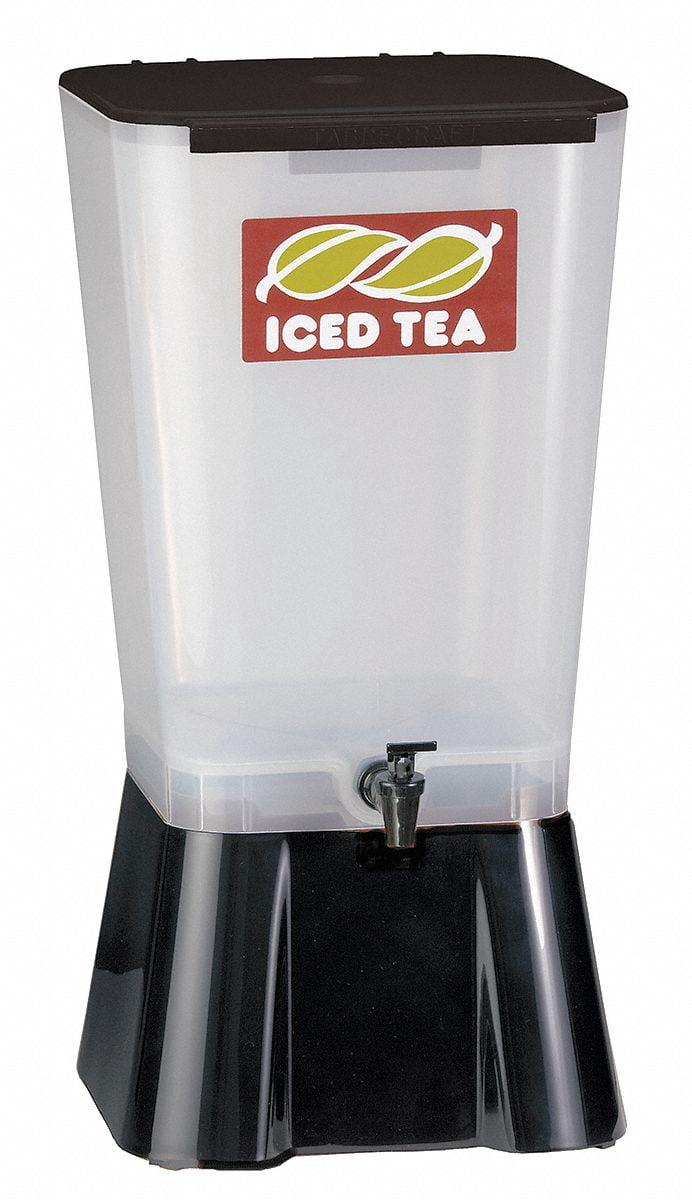 Black and Clear Polypropylene 5 Gallon Beverage Dispenser
