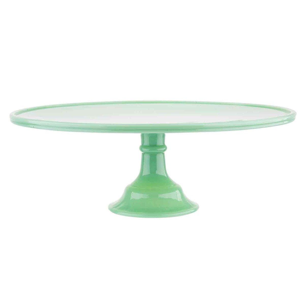 Tablecraft Jadeite Glass Collection 13" Cake Stand