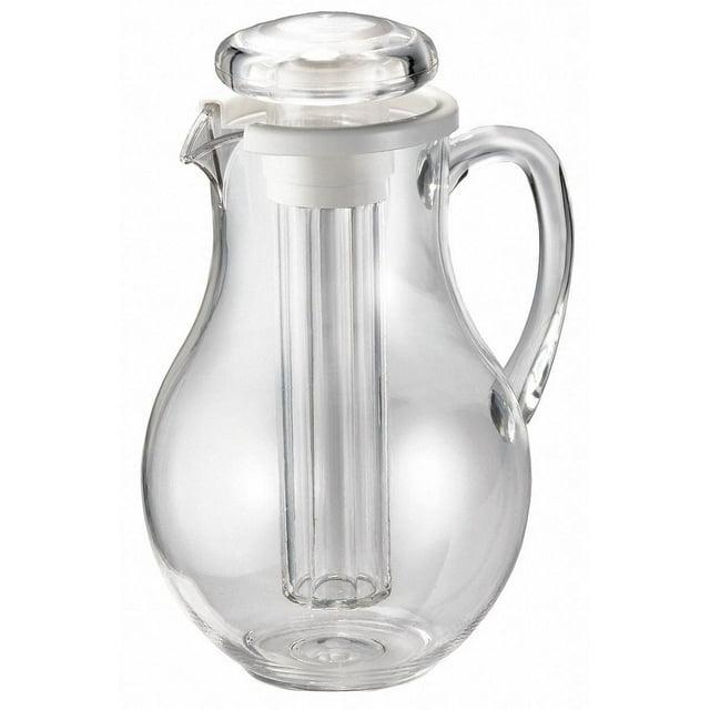Tablecraft Pitcher w/Ice Core,3 qt,Clear 328