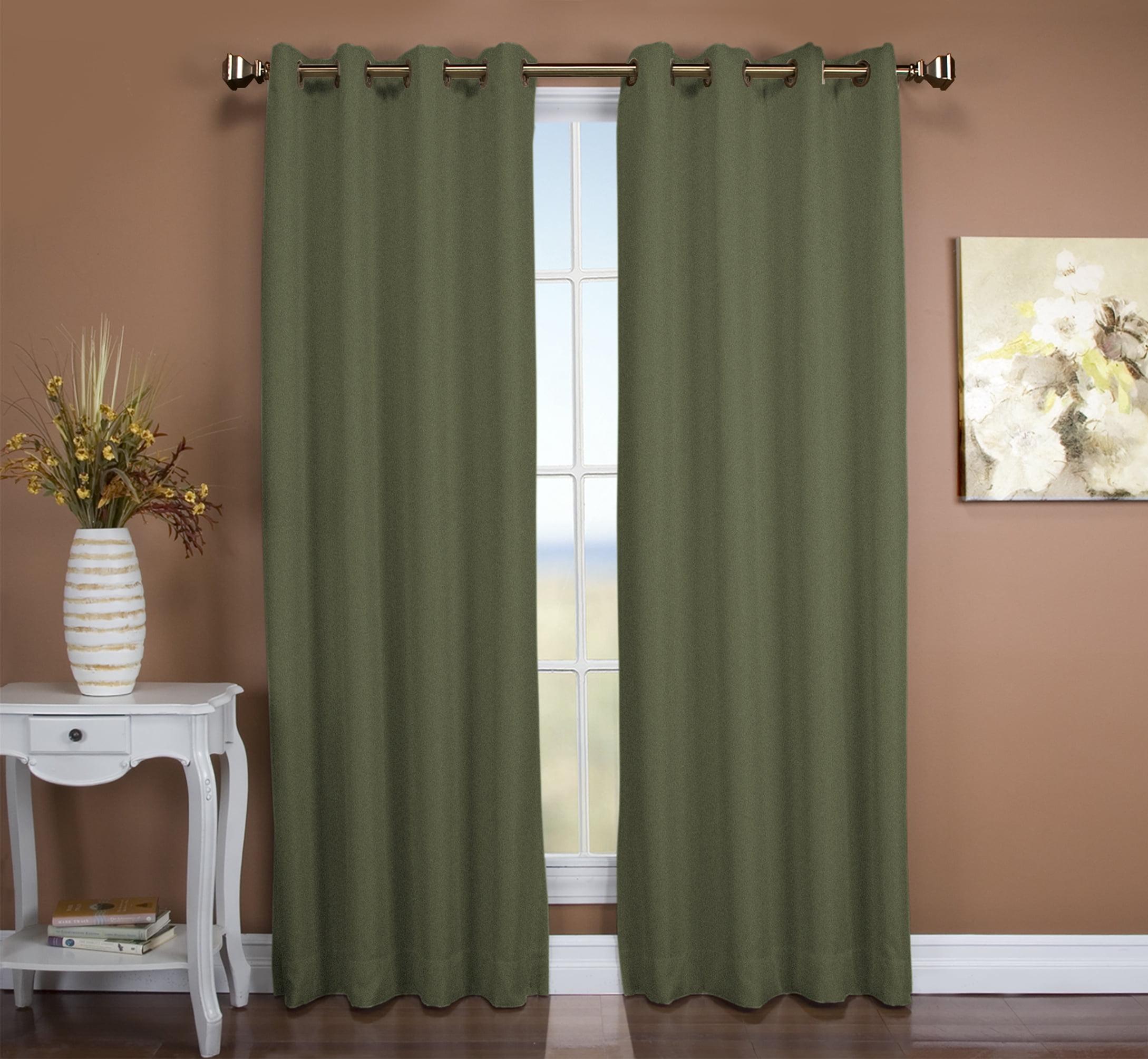 Tacoma Double Black Out Grommet Panel 50x96 Woodland Green