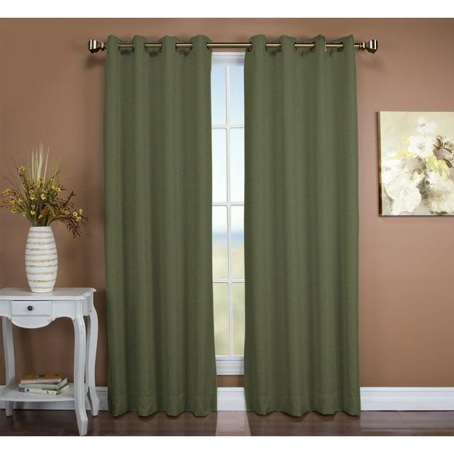 Tacoma Double Black Out Grommet Panel 50x96 Woodland Green