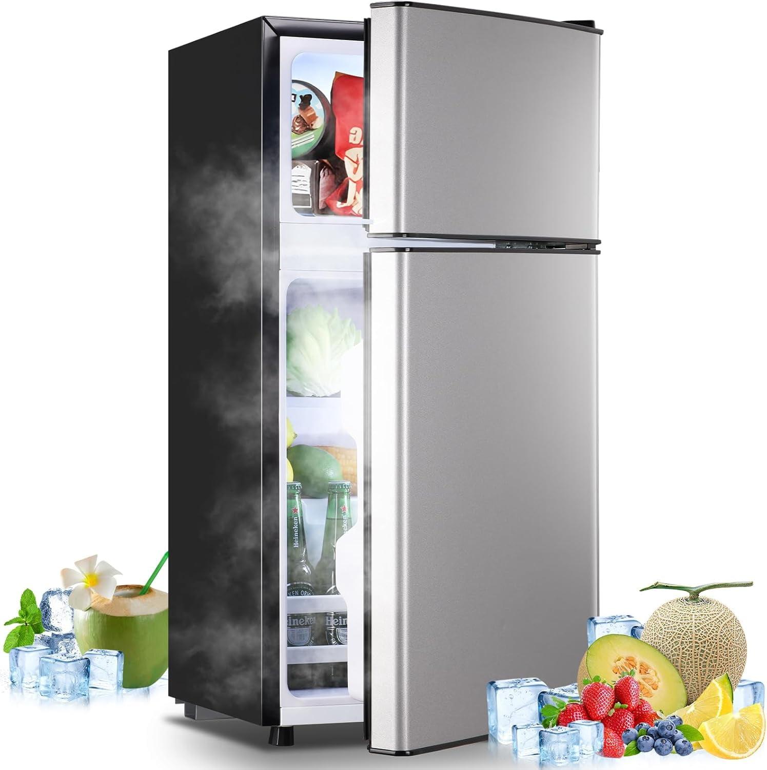 DEMULLER DEMULLER Arcticfresh Storage Suite 2.4 Cubic Feet Freestanding Mini Fridge with Freezer