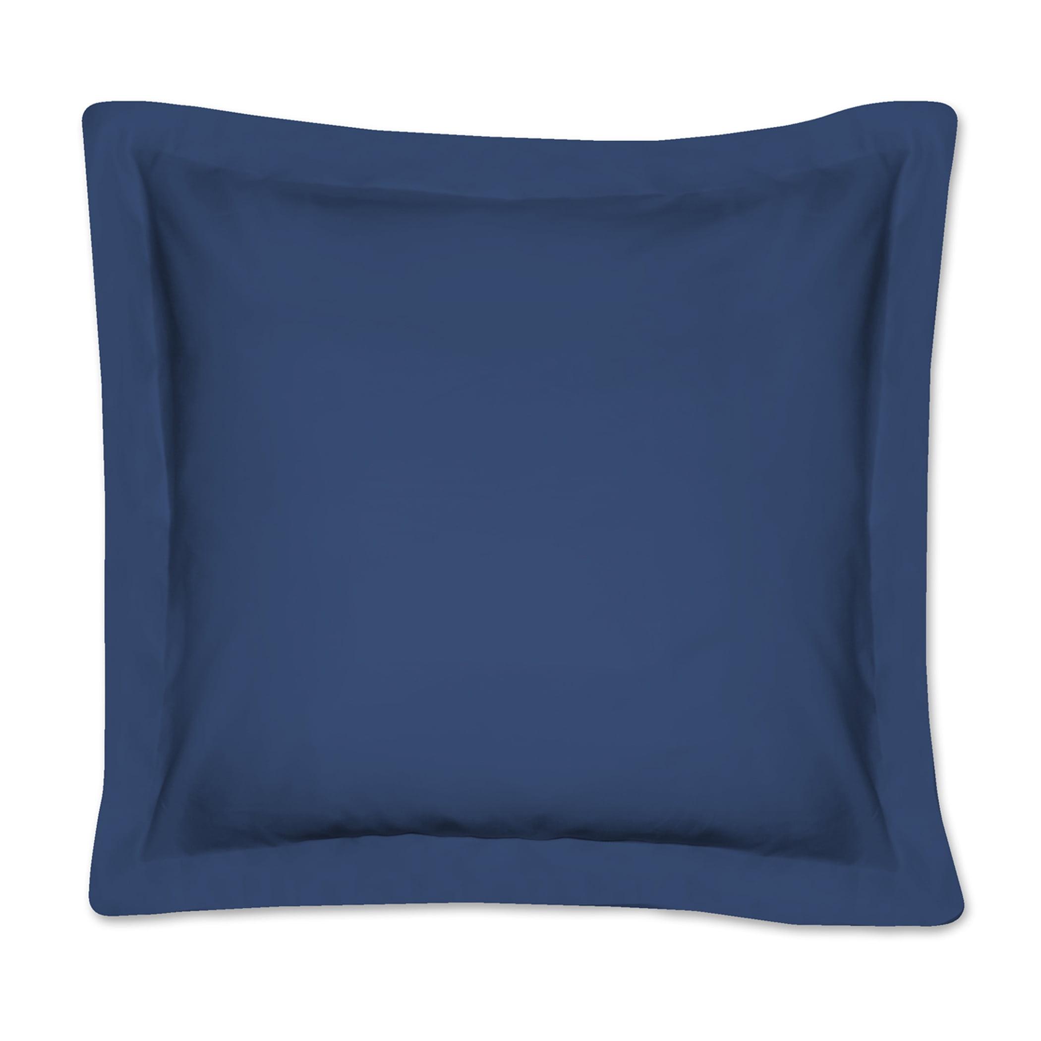 Classic Euro Navy Cotton-Blend 26" Tailored Pillow Sham