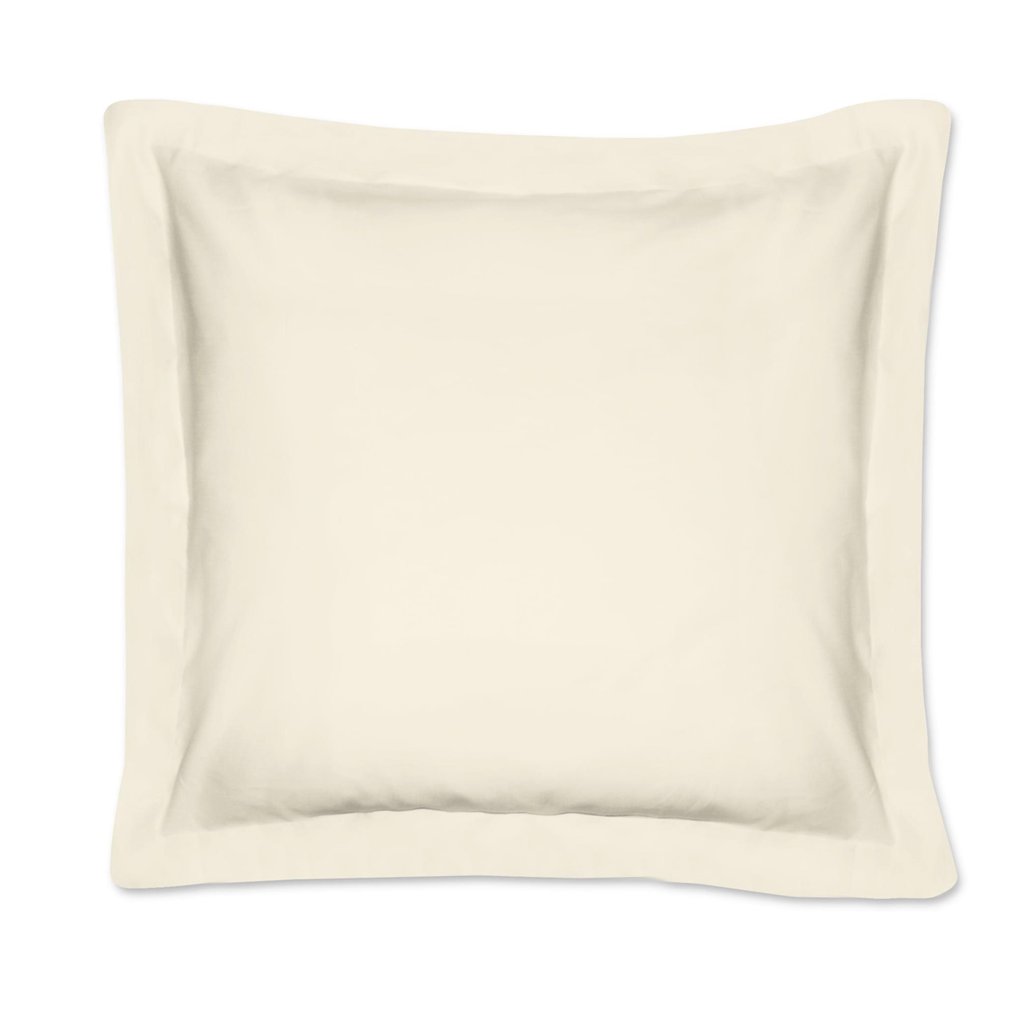 Ivory Euro Cotton Polyester Tailored Pillow Sham