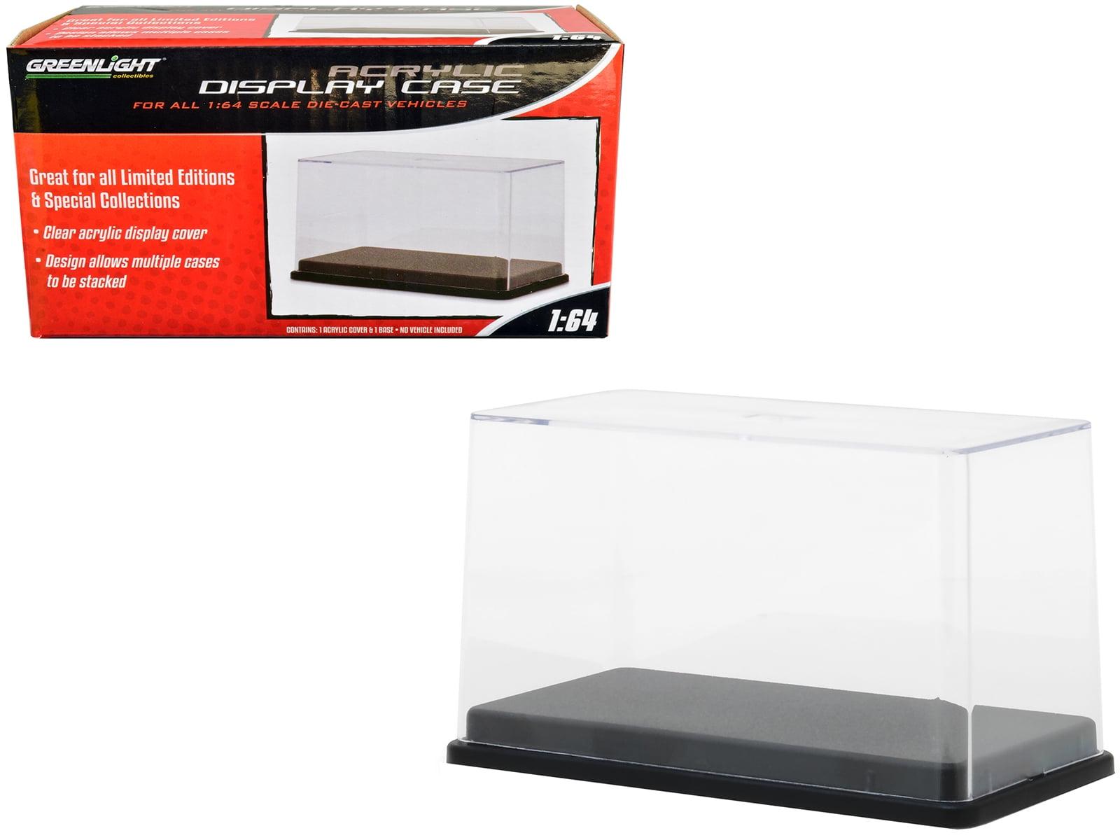 Collectible Display Show Case with Black Plastic Base for 1/24 Scale Models by Greenlight