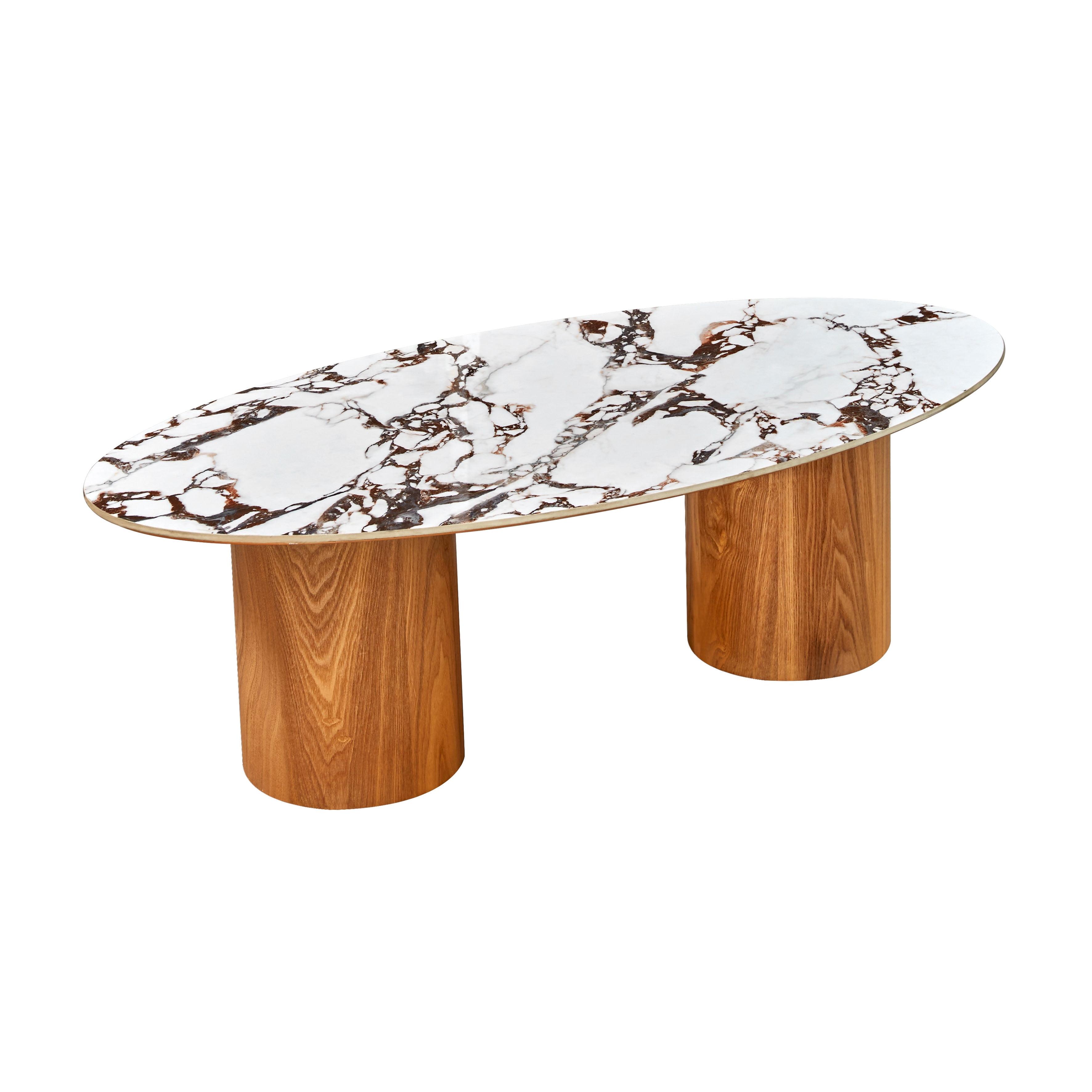 Ceramic Oval Coffee Table