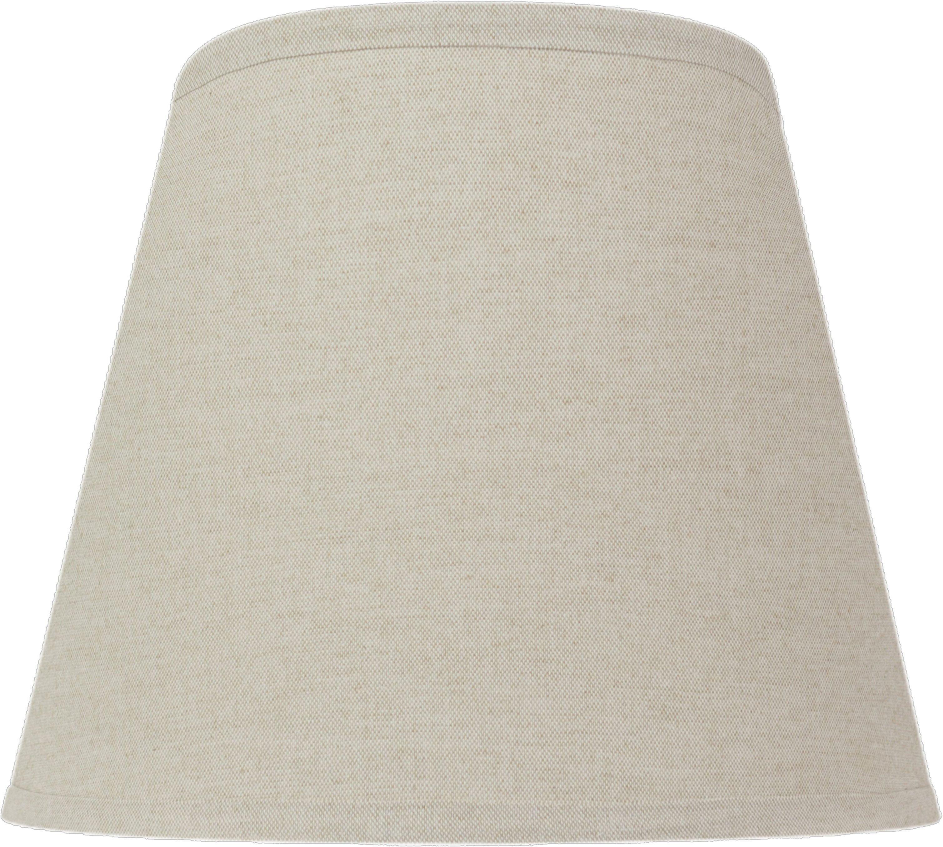 Tan Linen Empire Lampshade with Clip, 8-Inch