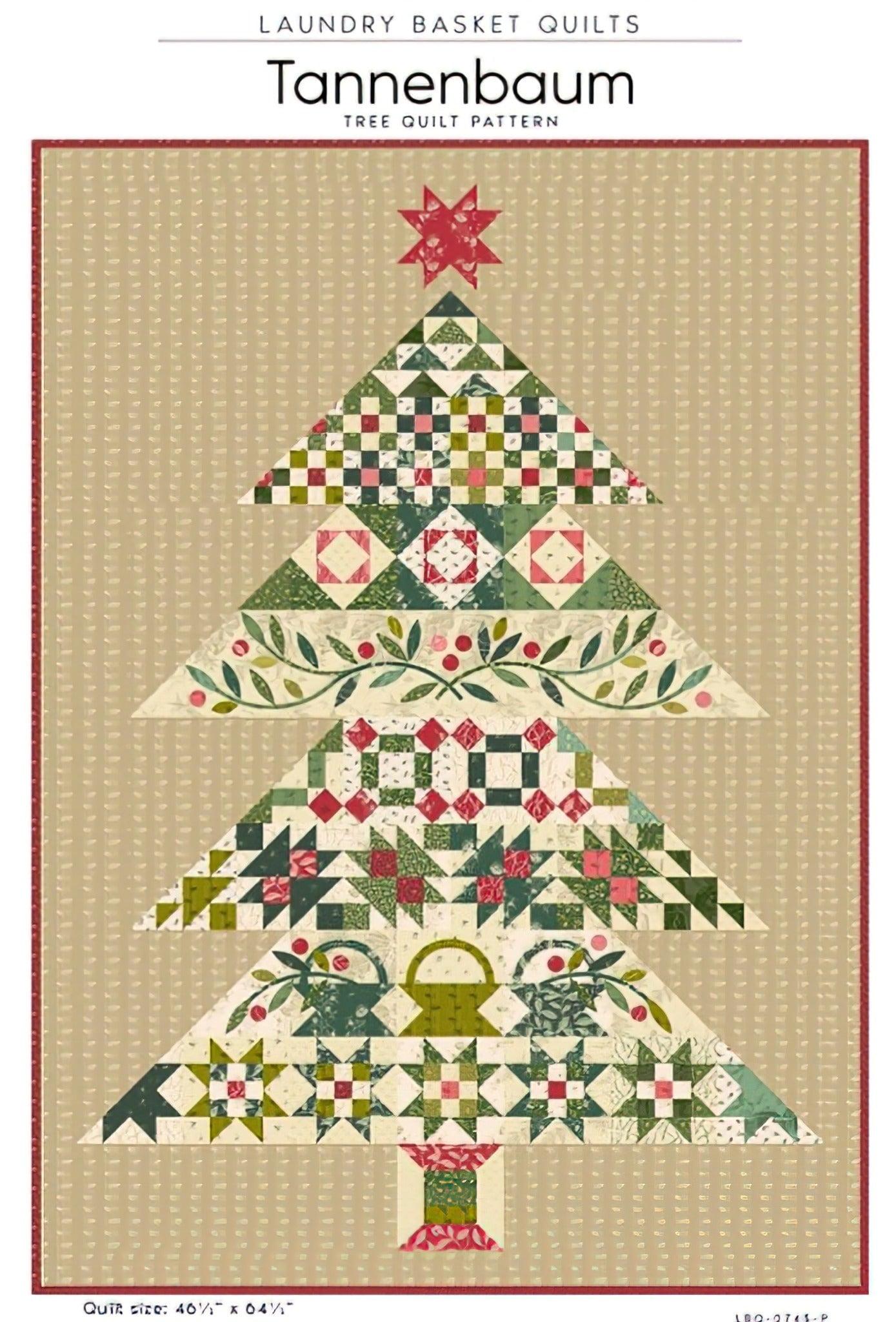 Tannenbaum Tree Quilt Pattern by Edyta Sitar Laundry Basket Quilts