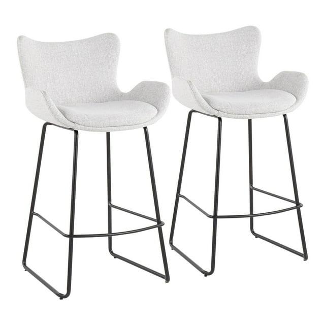 Set of 2 Tara Contemporary Counter Height Barstools - LumiSource