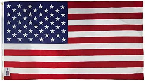 3ft x 5ft USA Printed Polyester Cotton Flag Made by Valley Forge