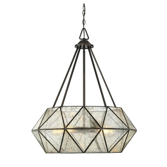 Savoy House Tartan 5 - Light Pendant in  Oiled Burnished Bronze