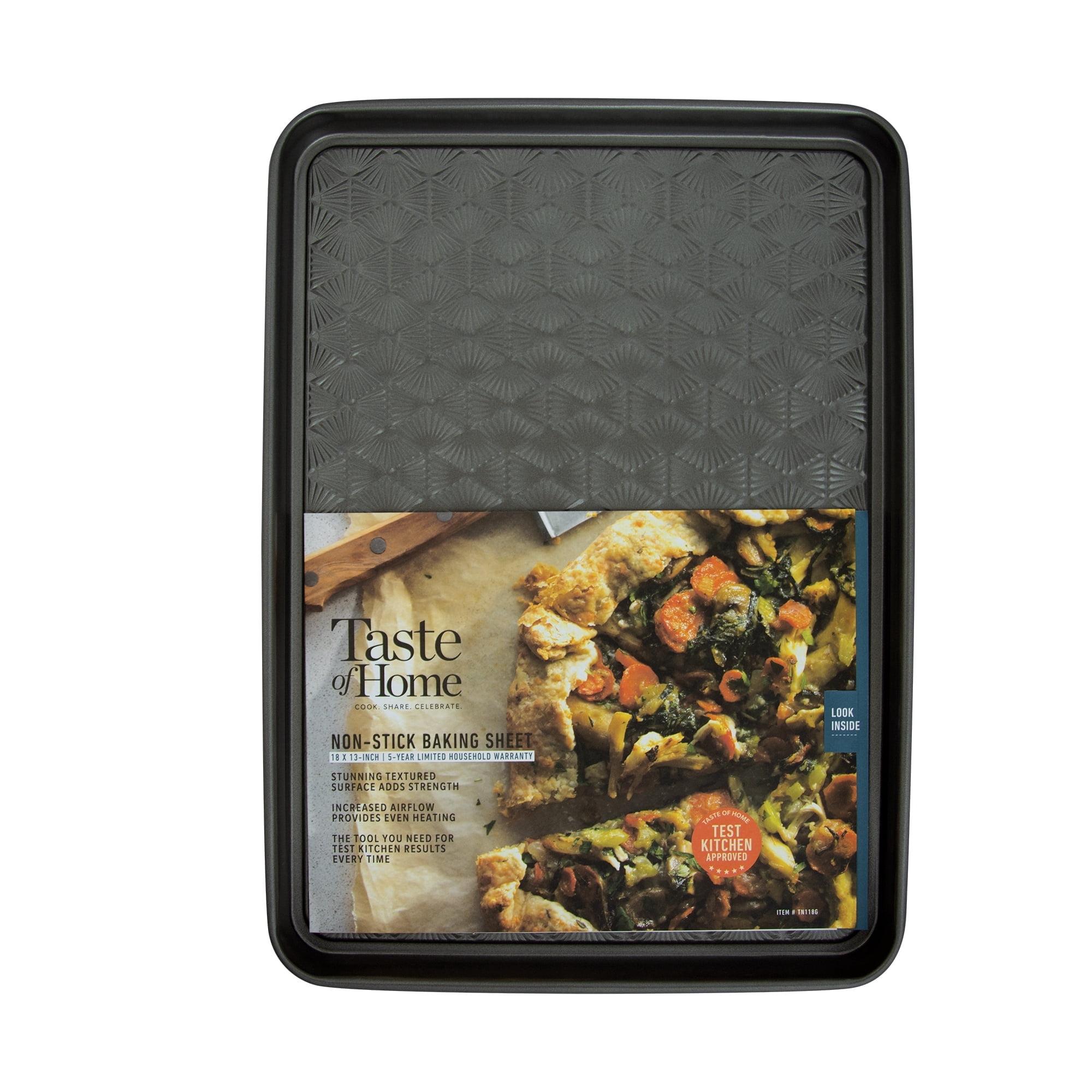 Ash Gray Non-Stick Steel Embossed Baking Sheet, 18 x 13 Inch