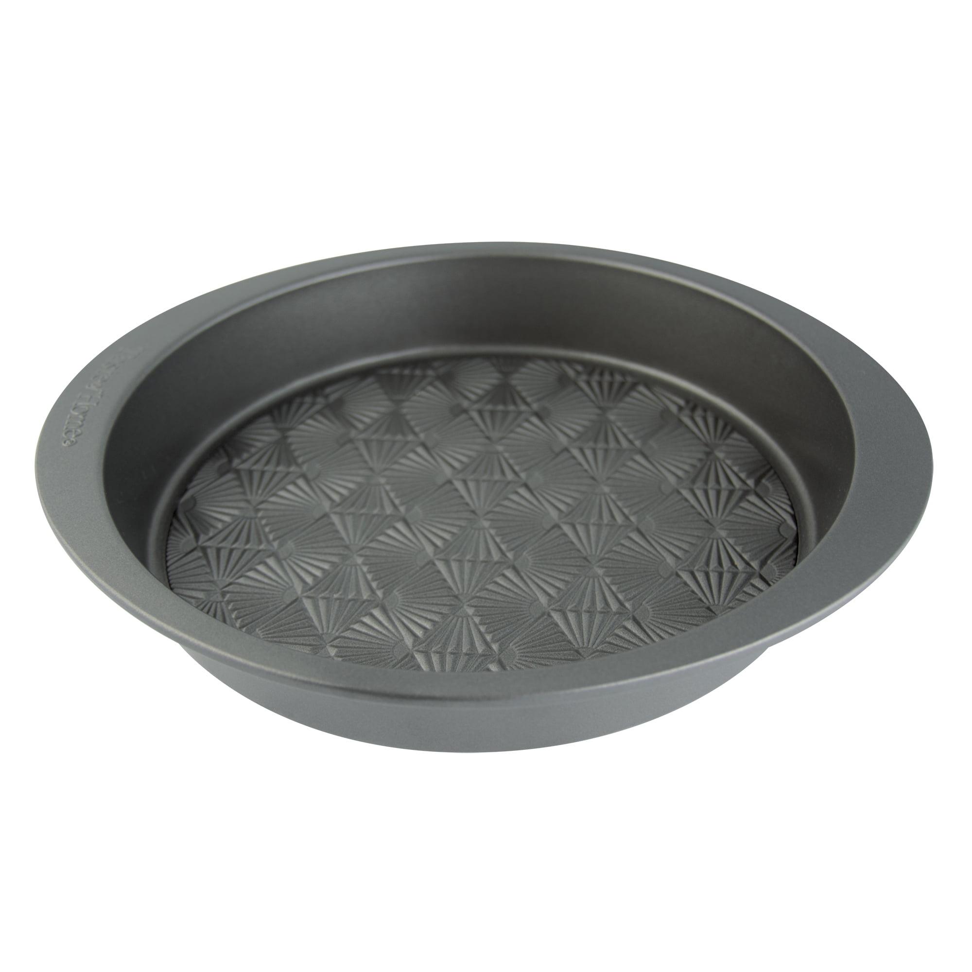 Ash Gray 9-Inch Round Non-Stick Stainless Steel Baking Pan