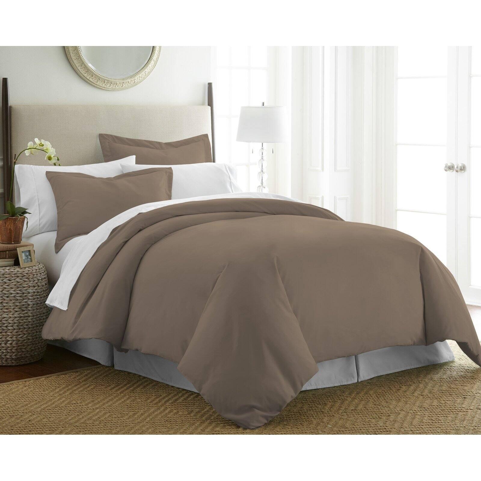 Taupe 3 Piece Duvet Cover Set Twin/Twin Extra Long, by Simply Soft