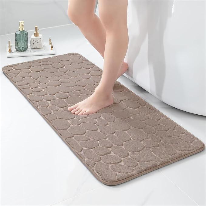Evideco Pebble Runner Mat - Memory Foam - 48"L x 18"W for Kitchen, Bathroom and more & Reviews | Wayfair